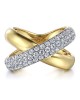 Gabriel & Co. Contemporary Collection Diamond Crossover Ring